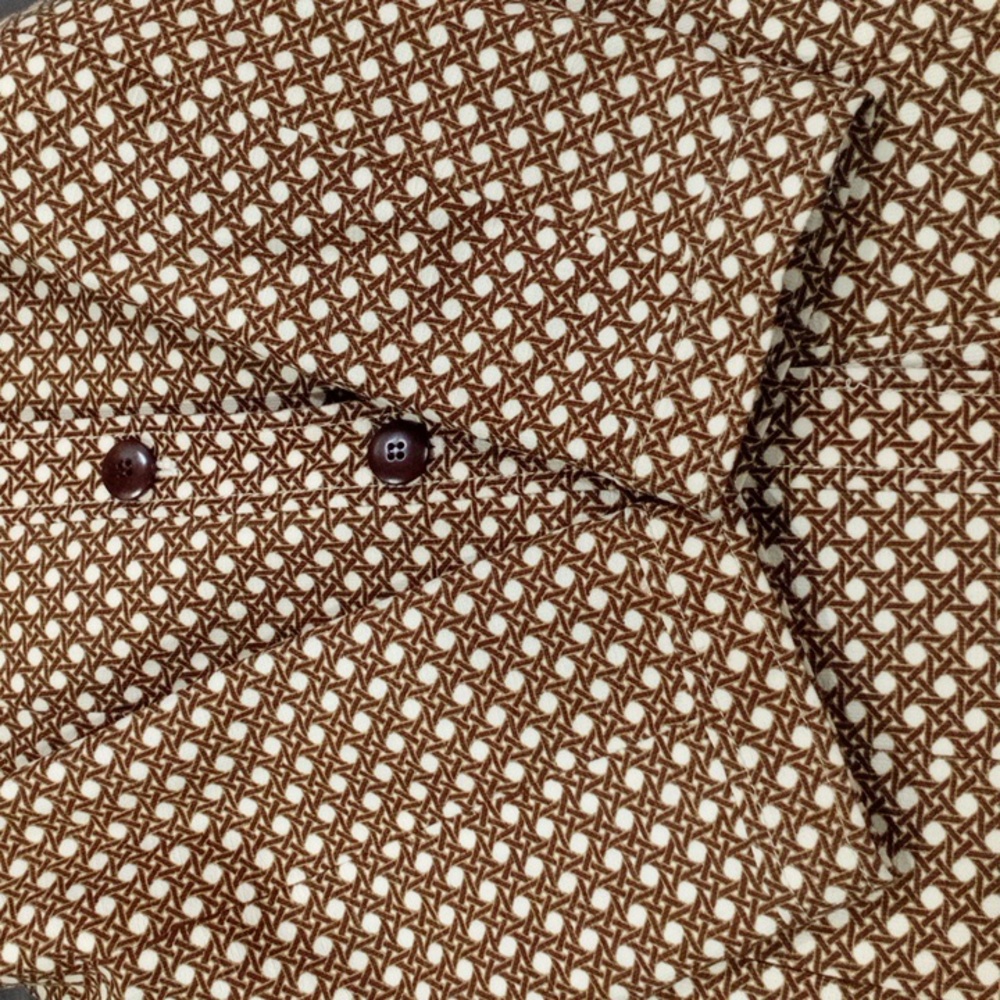 Talbots Brown Geometric Pattern Jacket - image 6